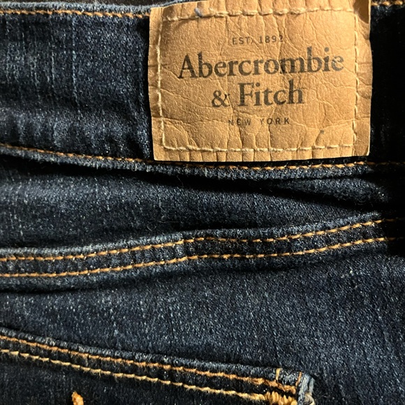 Abercrombie & Fitch Dark Blue Jean Shorts - Picture 4 of 4